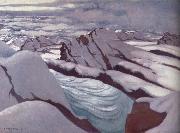Felix Vallotton High Alps,Glacier and Snowy Peaks oil
